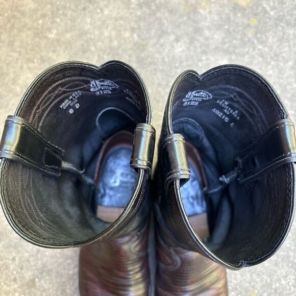 Justin Men's Exotic Roper boot in Chocolate Lizard Size 8 - Picture 10 of 10